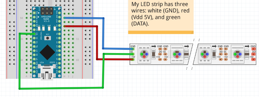Créer une horloge colorée avec des LED WS2812B WS2812B-arduino.png