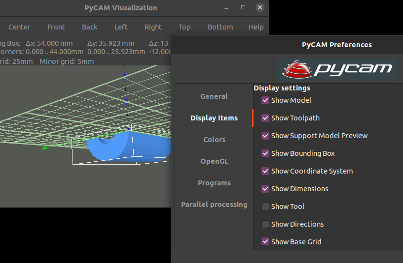 Generer un GCODE CNC avec PyCAM pycam-config.png